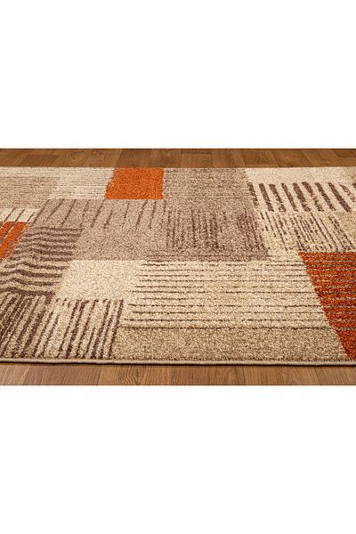 Orlando Carpet Covorexpert 22002, Various Sizes, Brown, Orange, 10 Mm Thread, Anti-Allergic, Living Room