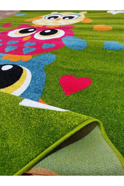Kolibri Children's Room Carpet Covorexpert 11207-130, Various Sizes, Green, 9 Mm Thread, Anti-Allergic