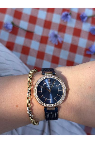 JG. Polo Club Jg.Polo Club Dark Blue Special Series Stone Steel Mesh Cord Watches Do Not Change Color Women's Watch