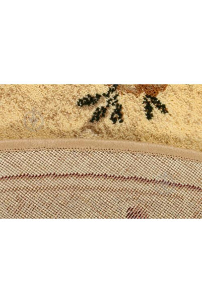 Lotos Oval Carpet 551-100, Beige, Cream, 8 Mm Thread, Anti-Allergic, Living Room