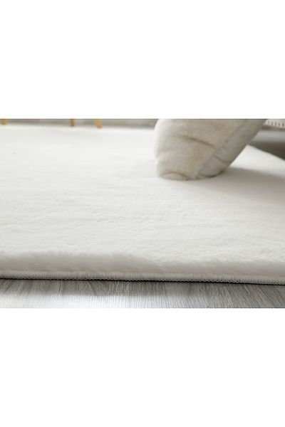LOP Premium Belgian Carpet Covorexpert 060, Various Sizes, White, 23 Mm Thread, Anti-Slip, Anti-Allergic