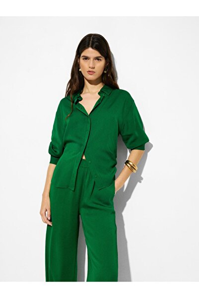 PARFOIS Dökümlü Uzun Kollu Gömlek