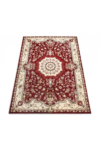Covorexpert Carpet Lotos 1520-210, 100 x 200 cm, Grena, Red, Thread 8 mm, Antiallergic, Living room