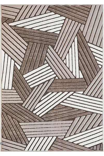 FASHION Carpet Covorexpert 32001-120, Various Sizes, Cream, Brown, 12 Mm Thread, Anti-Allergic, Living Room