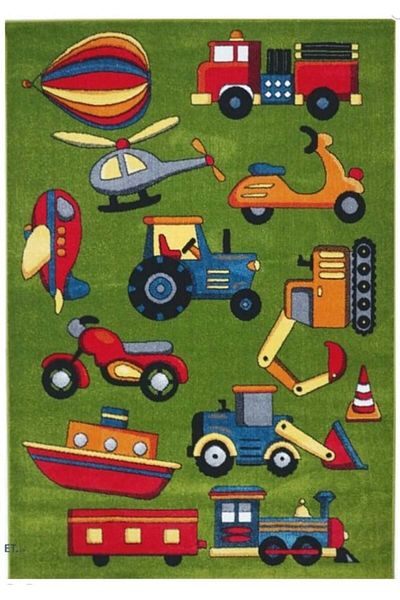 Kolibri Children's Room Carpet Covorexpert 11242-130, Various Sizes, Green, 9 Mm Thread, Anti-Allergic