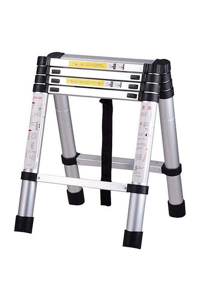 Generic Telescopic Extendable Multipurpose Ladder Silver 1.4M