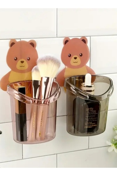 HZL HOME Çok Amaçlı 1 Adet Oyuncak Ayı Desenli Diş Fırçalık,Banyo Düzenleyici
