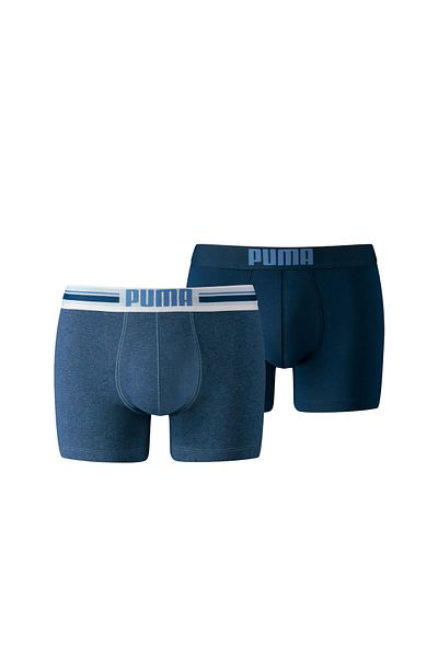 Puma Herren Boxershorts - Placed Logo Boxers, Casual, 2-Pack