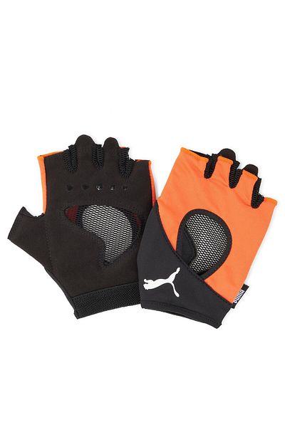 Puma Tr Ess Gym Cut Fingered Gloves Small Redmazing