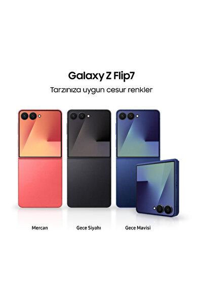 Samsung Galaxy Z Flip7 512 GB Gece Mavisi Cep Telefonu