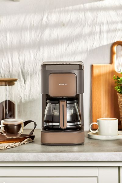 Karaca Just Coffee Aroma - 2 in 1 Filter Coffee Machine, Dress Rainbow Brown