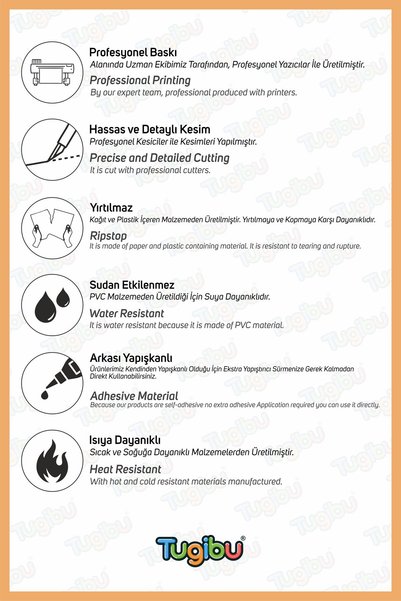 TUGİBU Rock Metal Sticker Set, Music Themed Sticker Set, 18 Pieces Rock Metal Stickers