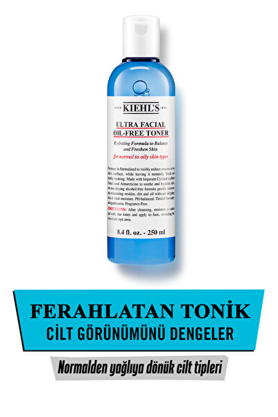 Kiehl's Ultra Facial Oil-Free Yağlı Ciltler İçin Dengeleyici Günlük Alkolsüz Tonik 250 ml