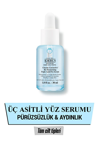 Kiehl's Clearly Corrective Pürüzsüzleştirici Üçlü Asit Peeling Cilt Serumu - ...
