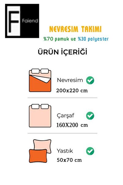 Faiend Double Cotton Duvet Cover Set - Fade Resistant and Elastic