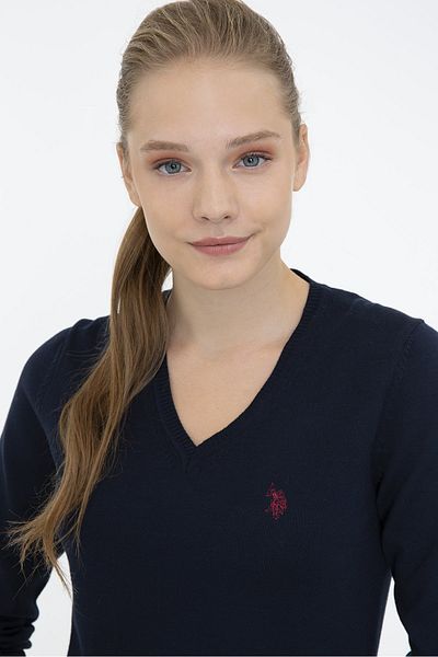 U.S. Polo Assn. Pulover de damă bleumarin