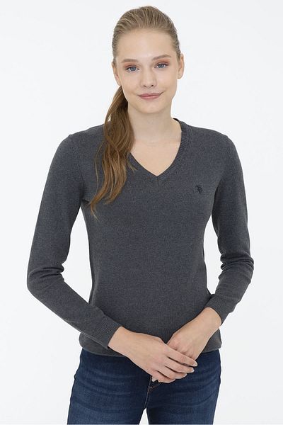 U.S. Polo Assn. Gray Women's Sweater