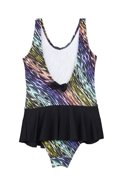 Bombi Girl's Patterned Dress Swimsuit