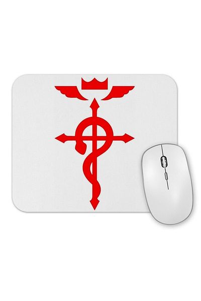 Baskı Dükkanı Πλήρως μεταλλικό Alchemist Flamel Symbol Mouse Pad
