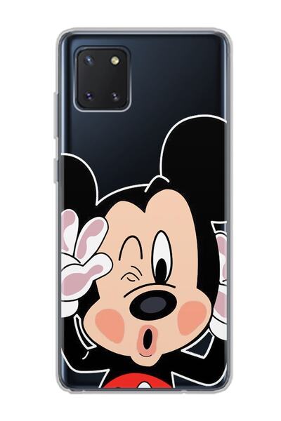 Spoyi Samsung Galaxy Note 10 Lite Uyumlu Mickey Tasarımlı Süper Şeffaf Telefo...