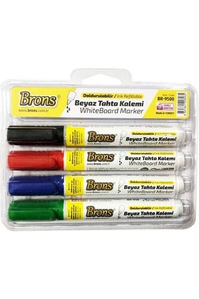 Nova Color Brons Refillable Wooden Pen - Set of 4 Domestic Br-9500