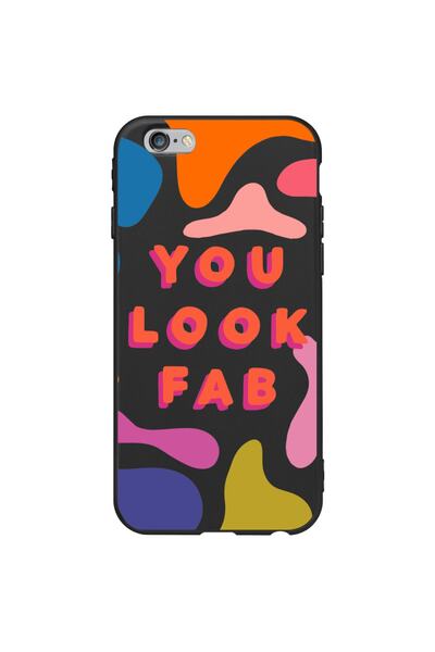 WANNA PROTECT Colorful You Look Fab Patterned Silicone Case with Velvet Insid...