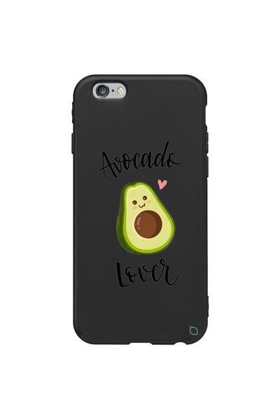WANNA PROTECT iPhone 6 6S Premium Velvet Inside Colorful Avocado Patterned Si...