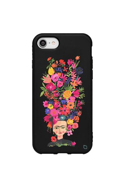 WANNA PROTECT iPhone 7 Colorful Floral Patterned Silicone Case with Velvet In...