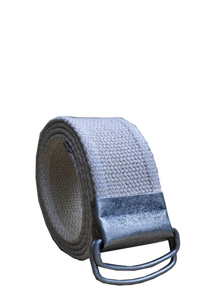 Kemer Dünyası حزام من القماش التكتيكي باللون البيج مع إبزيم حلقة ضغط للجنسين