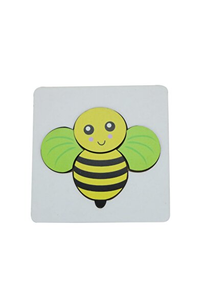 Renkli 4 Parçalı Arı Puzzle, Eğlenceli ve Öğretici Oyuncak Seti
