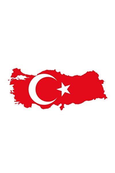 TSC Türkiye Bayrağı Araba Sticker Ufak Boy 19cm Eninde