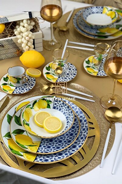 ARTER Home Blues Series 2-Piece Cake Plate