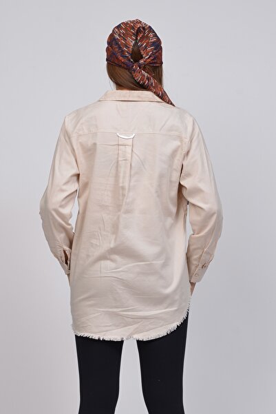 TUSSE Classic Beige Cotton Oversize Shirt