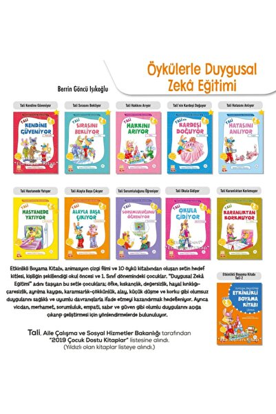 Nesil Çocuk Yayınları سلسلة تدريب الذكاء العاطفي مع القصص تالي 2. مجموعة (3-7...