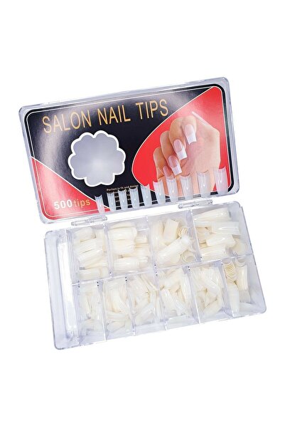 Venalisa Salon Tipi 500'lü Lüks Yarım Ay Tips Natural