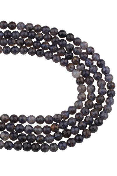 Dünya Doğal Taş سلسلة حجر ايوليت 6 مم - Dz4044