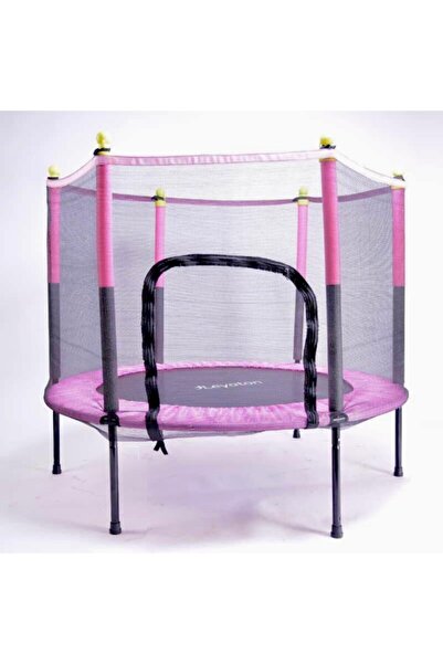 Leyaton Fileli Korumalı 140 Cm Çocuk Trampolini 55 Inç Trambolin