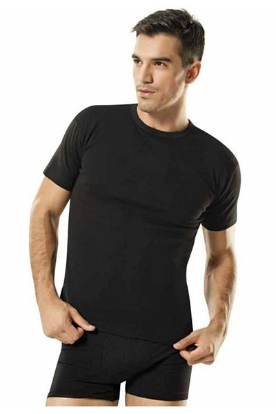 Namaldı Men's Crew Neck Thin Pile Undershirt 6 Pack