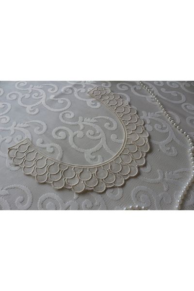 SHERLOCK HOME Cotton Scallop Raw Collar