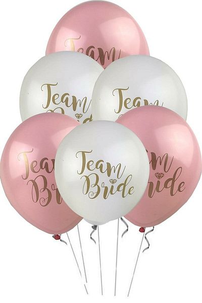 Trend Hediye Sepeti Team Bride Helium Flying Balloon 15pcs