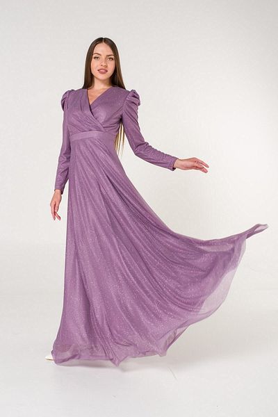 SpringStore Rochie de seara cu sclipici liliac pepene verde