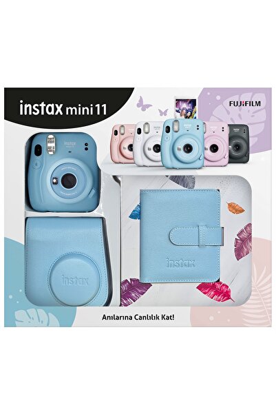 Fujifilm Instax Mini 11 Kare Albümlü Mavi Kit