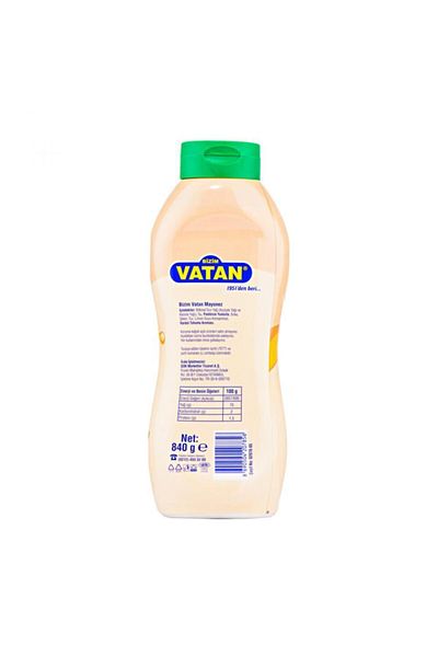 Vatan Kılıçoğlu Mayonnaise 840 Gr