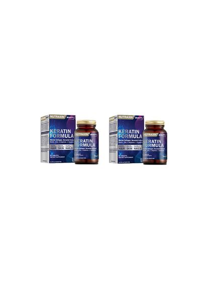 Nutraxin Keratin Formula 60 Tablets -Hair-Nails-SkinX2 Pieces