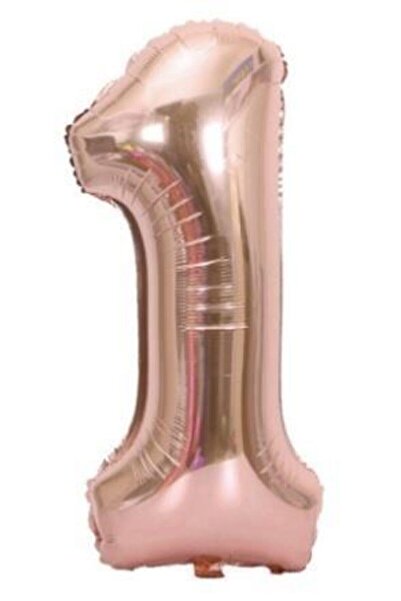 Doğumgünü Marketim عدد 1 بالون من رقائق الذهب الوردي 40 بوصة 100 سم