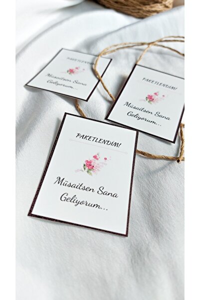 Çikoleyt Design Teşekkürler Not Kartı - Ürün Kartı (5x7cm) 50 Adet