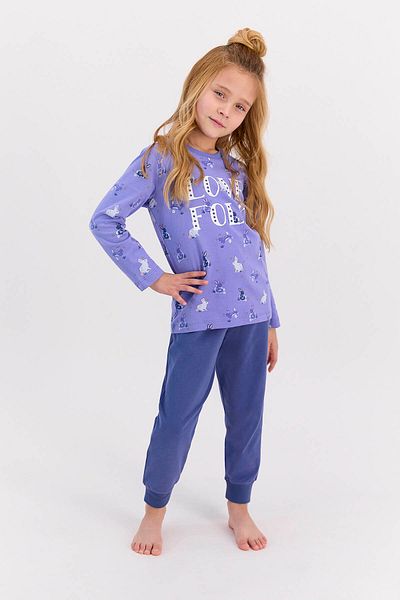 ROLY POLY Rolypoly Love Folk Indigo Girls' Pajama Set