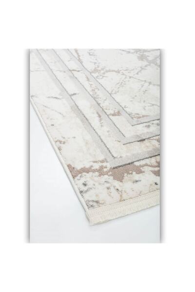 Bahariye Halı Craft Plus Serisi Dekoratif Modern Halı Ly B122 Beyaz/gri