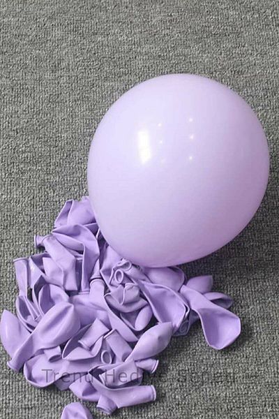 Trend Hediye Sepeti Macaron Pastel Purple Lilac - Pink Balloon 10 Pack