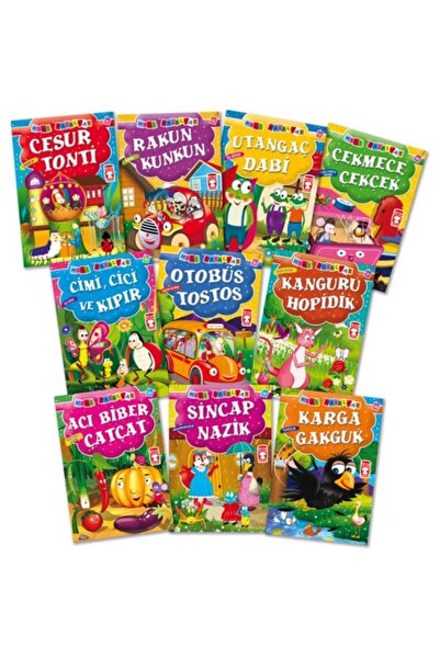 Timaş Çocuk Mini Masallar 2 Set - (10 KİTAP)